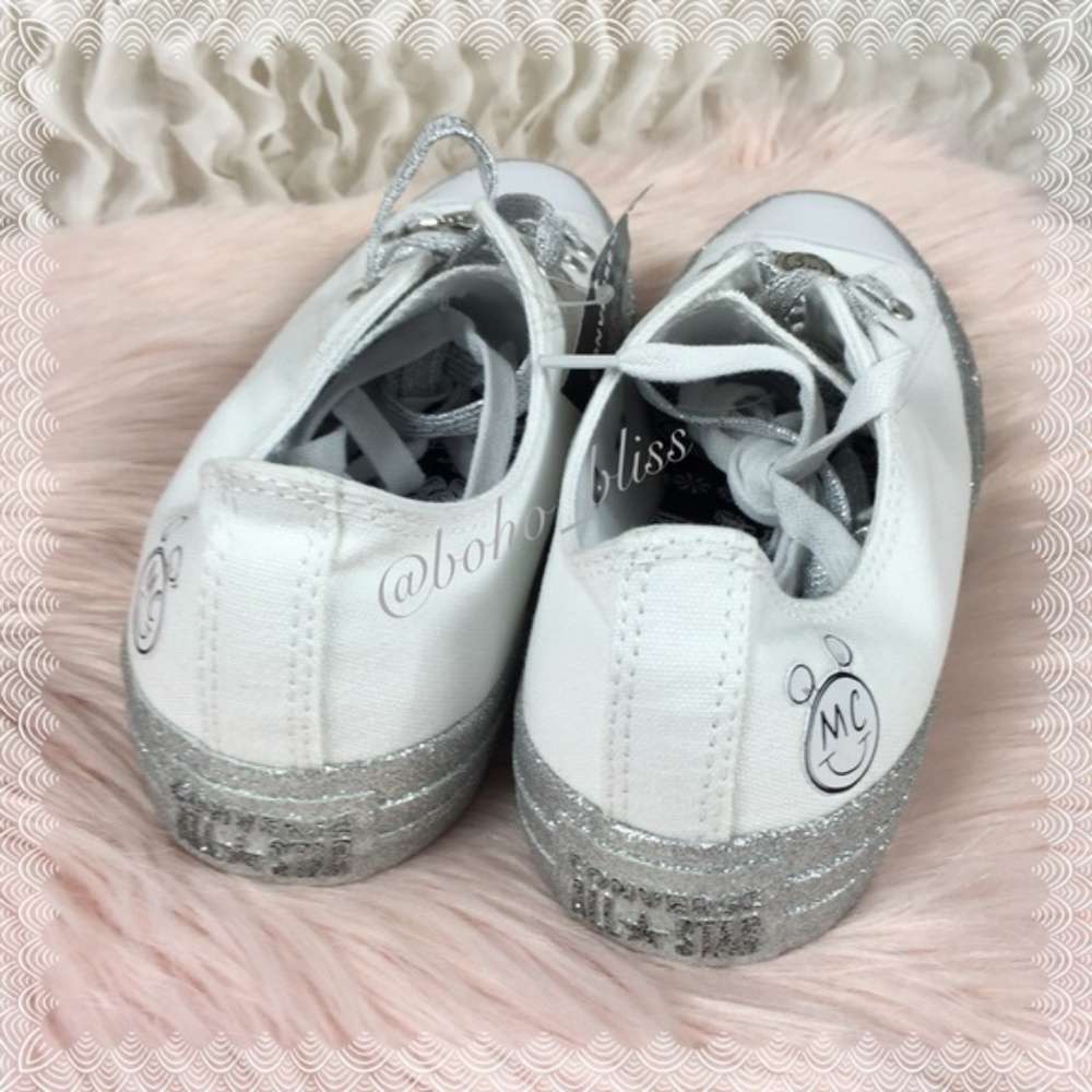 CONVERSE | Miley Cyrus Glitter Sneakers NEW - Picture 5 of 7